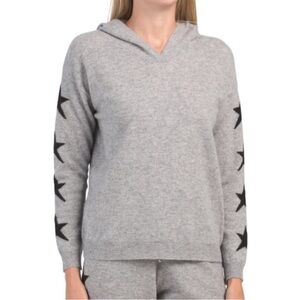 PHILOSOPHY LONG SLEEVE STAR CASHMERE HOODIE SWEATER